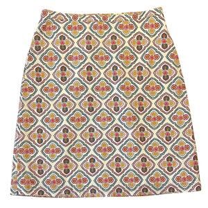 Boden A-Line Colorful Skirt Womens Size 2P Pockets Zipper Work Feminine Polished